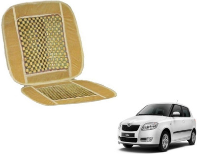 MOCKHE Cushion, Wooden Bead Seating Pad For  Skoda Fabia(Car Seats Beige)