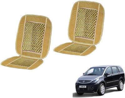 MOCKHE Cushion, Wooden Bead Seating Pad For  Tata Aria(Car Seats Beige)