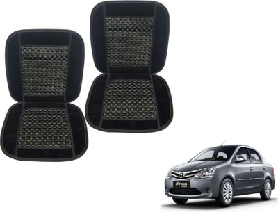 MOCKHE Cushion, Wooden Bead Seating Pad For  Toyota Etios(Car Seats Black)