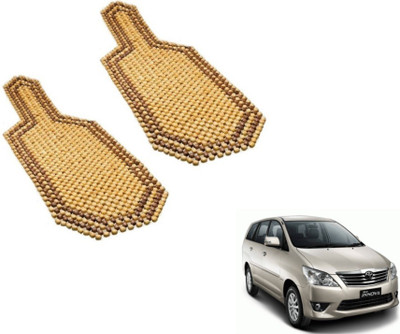 MOCKHE Wooden Bead Seating Pad For  Toyota Innova(Car Seats Beige)
