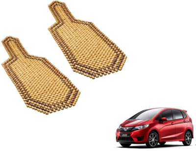 MOCKHE Wooden Bead Seating Pad For  Honda Jazz(Car Seats Beige)