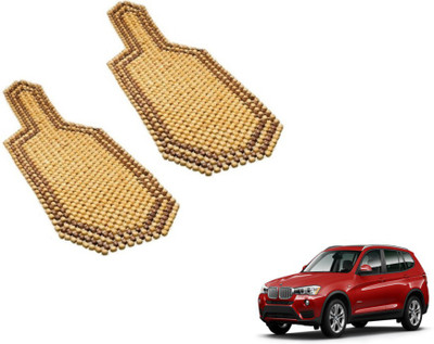 MOCKHE Wooden Bead Seating Pad For  BMW X3(Car Seats Beige)