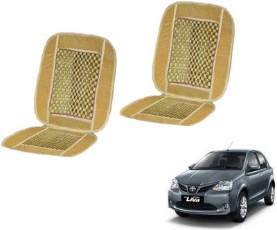 MOCKHE Cushion, Wooden Bead Seating Pad For  Toyota Etios Liva(Car Seats Beige)
