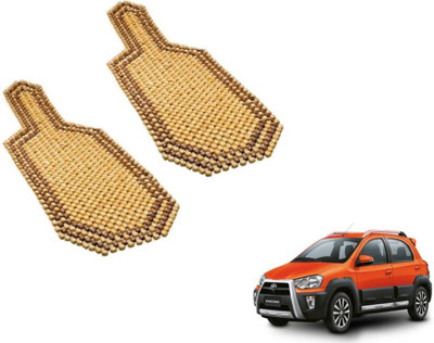 MOCKHE Wooden Bead Seating Pad For  Toyota Etios Cross(Car Seats Beige)