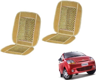 MOCKHE Cushion, Wooden Bead Seating Pad For  Chevrolet Spark(Car Seats Beige)