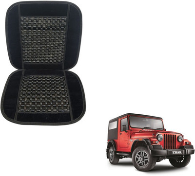 MOCKHE Cushion, Wooden Bead Seating Pad For  Mahindra Thar(Car Seats Black)