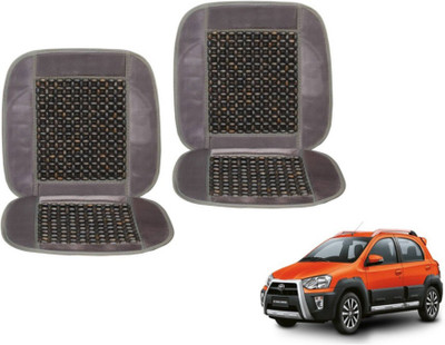 MOCKHE Cushion, Wooden Bead Seating Pad For  Toyota Etios Cross(Car Seats Grey)