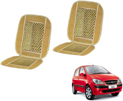 MOCKHE Cushion, Wooden Bead Seating Pad For  Hyundai Getz(Car Seats Beige)