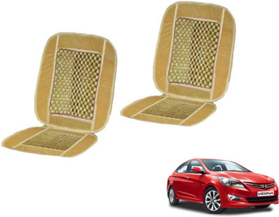 MOCKHE Cushion, Wooden Bead Seating Pad For  Hyundai Verna(Car Seats Beige)