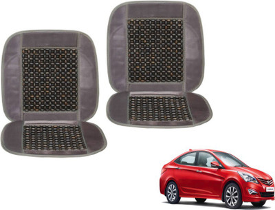 MOCKHE Cushion, Wooden Bead Seating Pad For  Hyundai Verna Fluidic(Car Seats Grey)