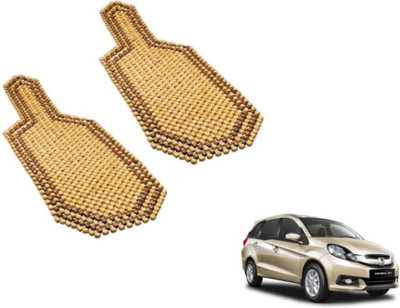MOCKHE Wooden Bead Seating Pad For  Honda Mobilio(Car Seats Beige)