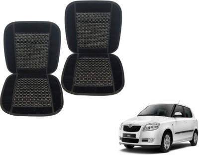 MOCKHE Cushion, Wooden Bead Seating Pad For  Skoda Fabia(Car Seats Black)