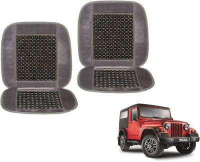 MOCKHE Cushion, Wooden Bead Seating Pad For  Mahindra Thar(Car Seats Grey)