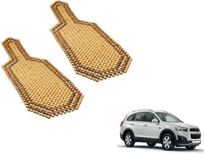 MOCKHE Wooden Bead Seating Pad For  Chevrolet Captiva(Car Seats Beige)