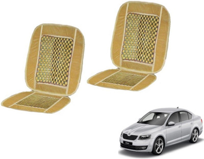 MOCKHE Cushion, Wooden Bead Seating Pad For  Skoda Octavia(Car Seats Beige)
