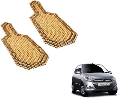 MOCKHE Wooden Bead Seating Pad For  Hyundai i10 Active(Car Seats Beige)