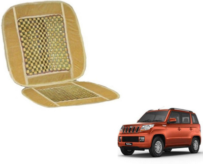 MOCKHE Cushion, Wooden Bead Seating Pad For  Mahindra TUV-300(Car Seats Beige)