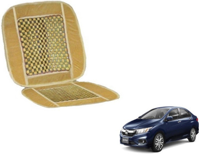 MOCKHE Cushion, Wooden Bead Seating Pad For  Honda New City(Car Seats Beige)