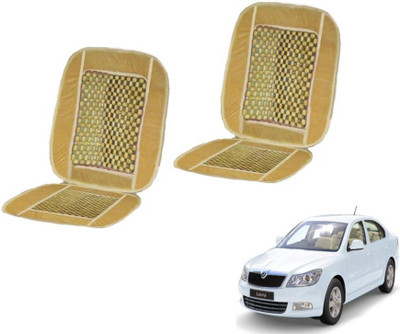 MOCKHE Cushion, Wooden Bead Seating Pad For  Skoda Laura(Car Seats Beige)