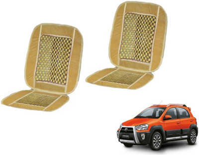MOCKHE Cushion, Wooden Bead Seating Pad For  Toyota Etios Cross(Car Seats Beige)
