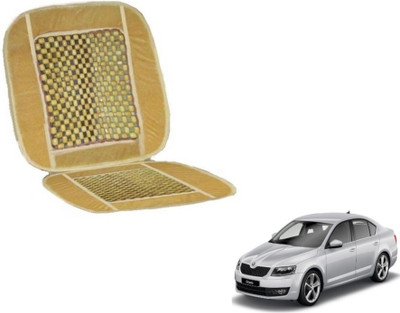 MOCKHE Cushion, Wooden Bead Seating Pad For  Skoda Octavia(Car Seats Beige)