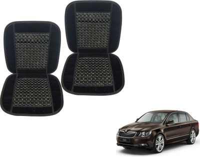 MOCKHE Cushion, Wooden Bead Seating Pad For  Skoda Superb(Car Seats Black)