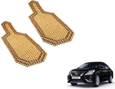 MOCKHE Wooden Bead Seating Pad For  Nissan Sunny(Car Seats Beige)