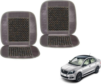 MOCKHE Cushion, Wooden Bead Seating Pad For  Skoda Rapid(Car Seats Grey)