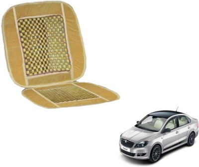 MOCKHE Cushion, Wooden Bead Seating Pad For  Skoda Rapid(Car Seats Beige)