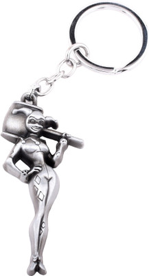 

Techpro Sucide Squad silver colour Harley Quinn Key Chain(Multicolor)
