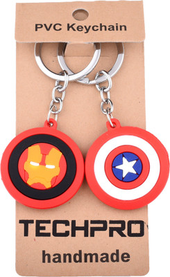 

Techpro Ironman Captain America Key Chain(Multicolor)