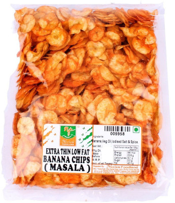 

Neelam Foodland EXTRA THIN LOW FAT BANANA CHIPS MASALA Chips(400 g)
