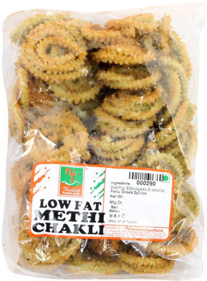 

Neelam Foodland Low Fat Methi Chakli Chips(400 g)