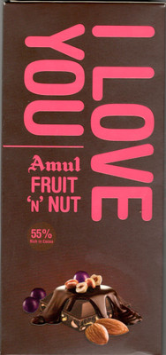 

Amul Fruit 'N' Nut Chocolate 150gm Bars(150 g)