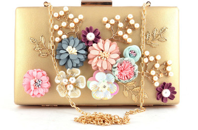 

Urbantra Party Gold Clutch