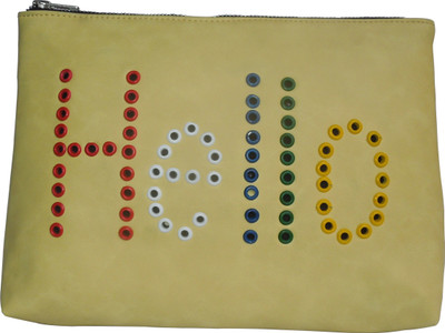 Spice Art Party Yellow Clutch