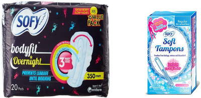 

Sofy Bodyfit Overnight pad, tampon(Set of 2)