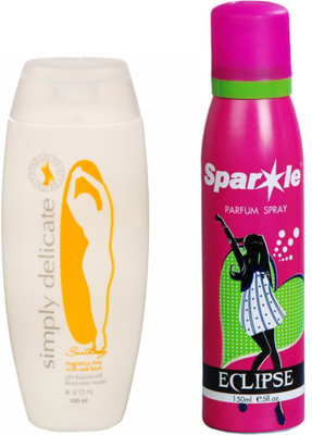 

Avon Anew Soothing Feminine Wash 100 ml With one sparkle perfume spray 150 ml(Set of 2)