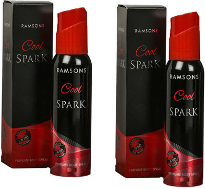

RAMSONS COOL SPARK PERFUME BODY SPRAY 120 ML Deodorant Spray - For Men & Women(120 ml, Pack of 2)
