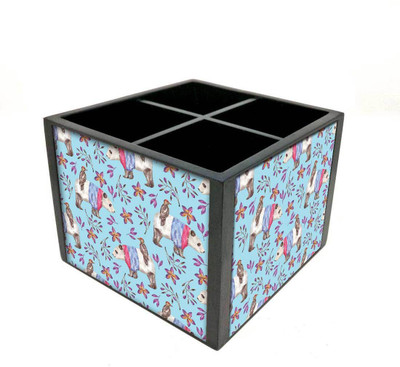 

Nutcase 4 Compartments Wooden Remote Stand(Multicolor)