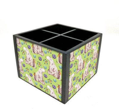 

Nutcase 4 Compartments Wooden Remote Stand(Multicolor)