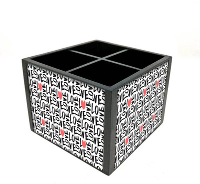 

Nutcase 4 Compartments Wooden Remote Stand(Multicolor)
