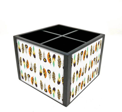 

Nutcase 4 Compartments Wooden Remote Stand(Multicolor)