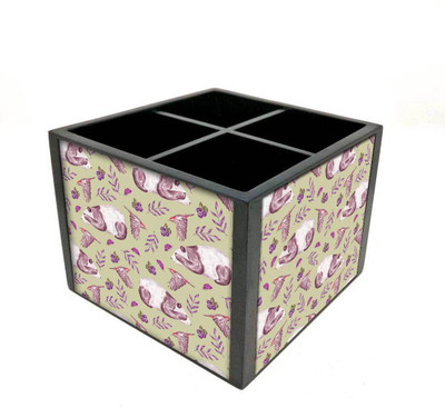 

Nutcase 4 Compartments Wooden Remote Stand(Multicolor)