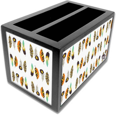 

Nutcase 2 Compartments Wooden Remote Stand(Multicolor)