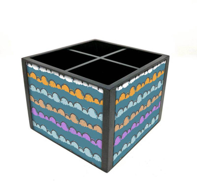 

Nutcase 4 Compartments Wooden Remote Stand(Multicolor)