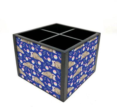 

Nutcase 4 Compartments Wooden Remote Stand(Multicolor)