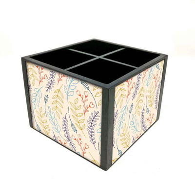 

Nutcase 4 Compartments Wooden Remote Stand(Multicolor)