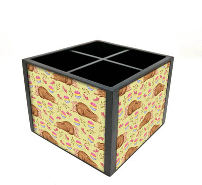 

Nutcase 4 Compartments Wooden Remote Stand(Multicolor)