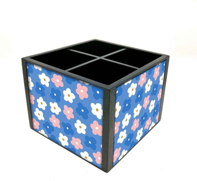 Nutcase 4 Compartments Wooden Remote Stand(Multicolor)